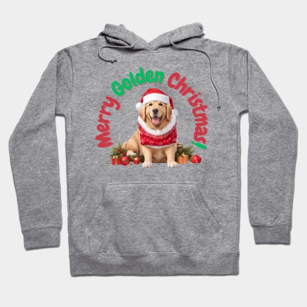 Merry Golden Christmas! Hoodie by Doodle and Things